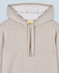 Y. ONLY PORTE / BEIGE CHINÉ / DJV / QTY : 1 / Pull Hoodie - Beige Chiné
