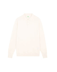 ECRU / DJV / QTY : 0 / Pull Col Polo Basique - Ecru