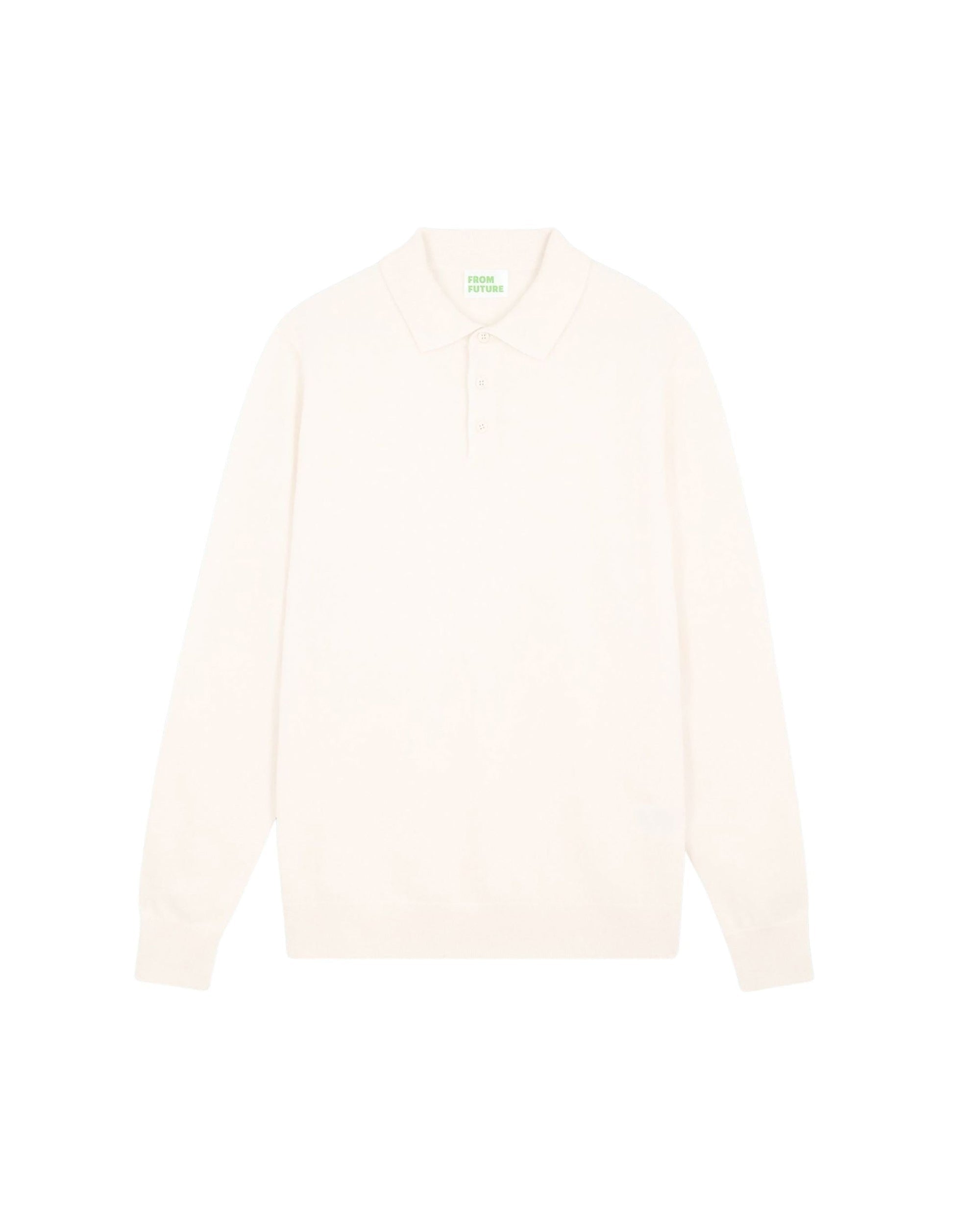 ECRU / DJV / QTY : 0 / Pull Col Polo Basique - Ecru
