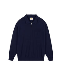 NAVY / DJV / QTY : 9 / Pull Col Camionneur - Navy