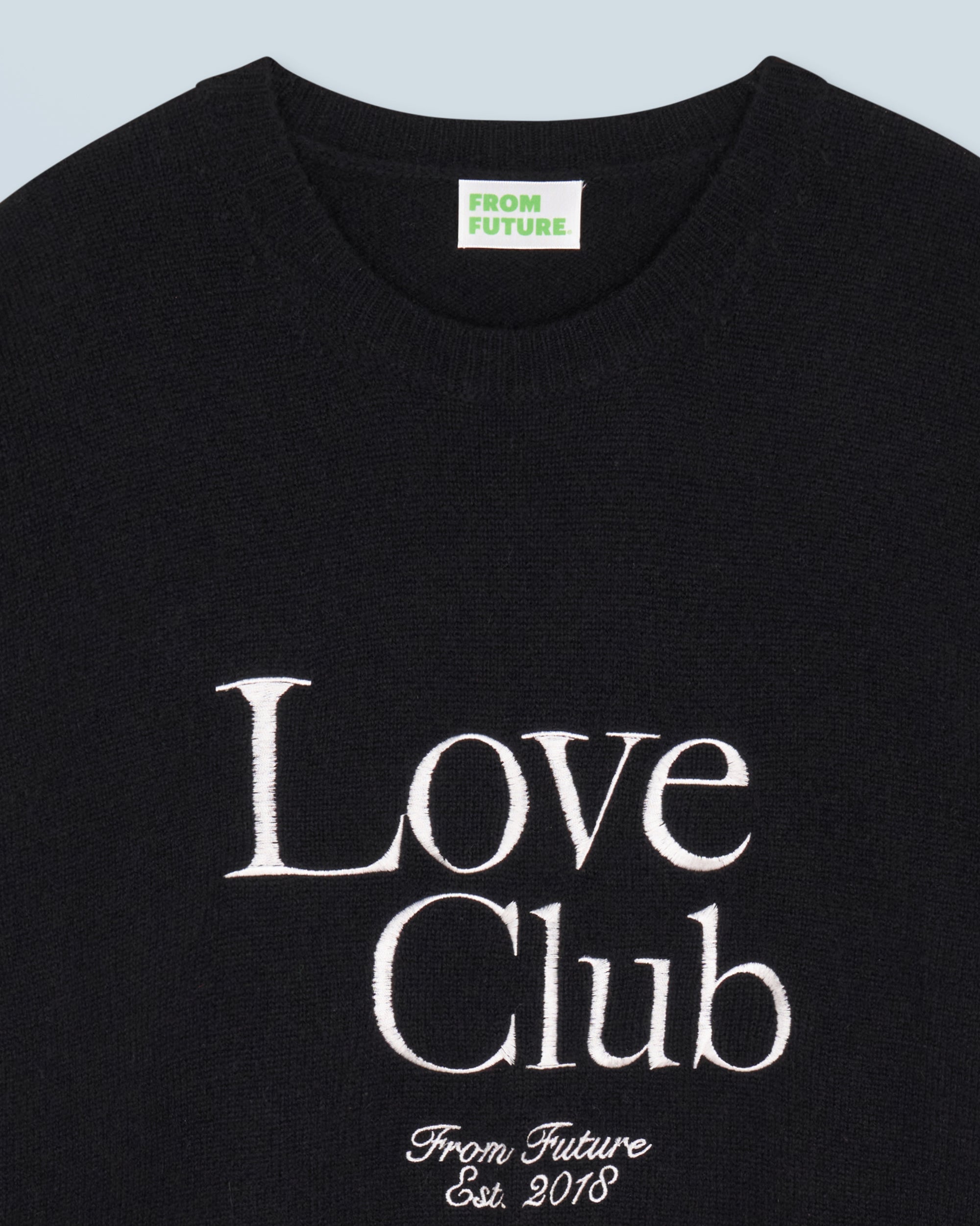 Y. ONLY PORTE / NOIR / DJV / QTY : 2 / Pull Col Rond Love Club - Noir