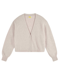 BEIGE MOULINE / DJV / QTY : 67 / Pull Cardigan - Beige Mouline