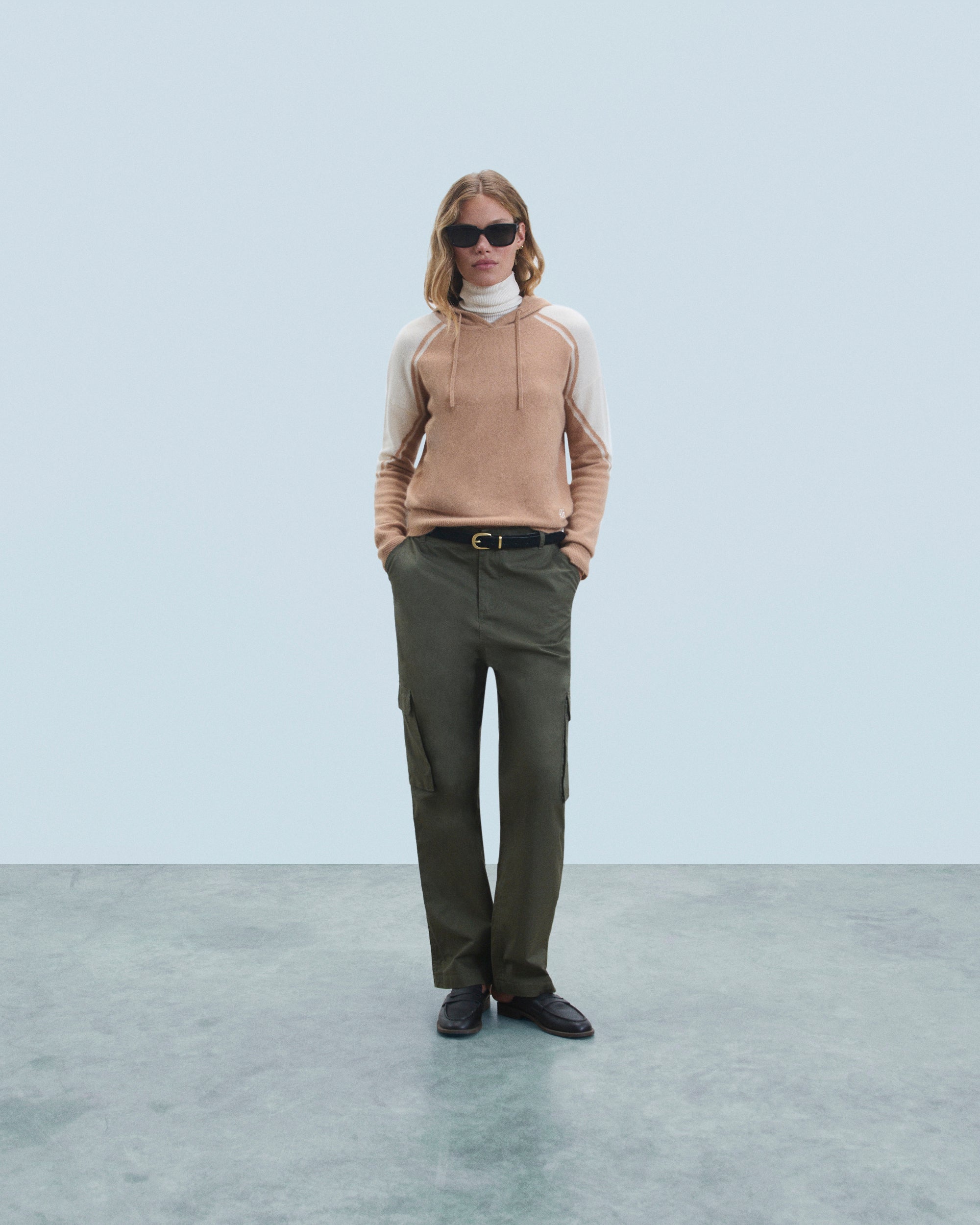 CAMEL / DJV / QTY : 3 / Pull Hoodie - Camel