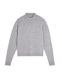 GRIS CHINE FONCE / DJV / QTY : 3 / Pull Col Montant Léger - Gris Chine Fonce