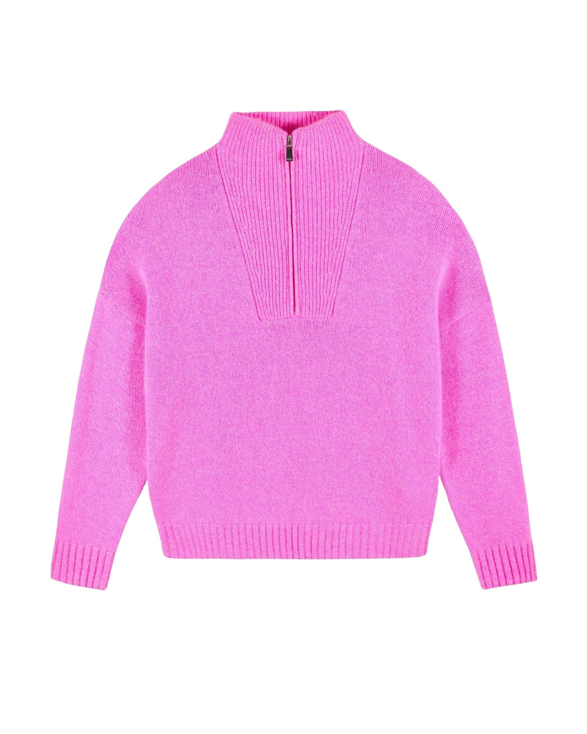 Pull à col camionneur en cachemire - Pink Mouline