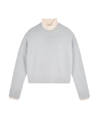 ZZ HORS LIGNE Pull col montant en cachemire - Grey Stone Moul