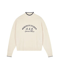 ECRU / DJV / QTY : 7 / Pull Col Montant Sport D'hiver - Ecru