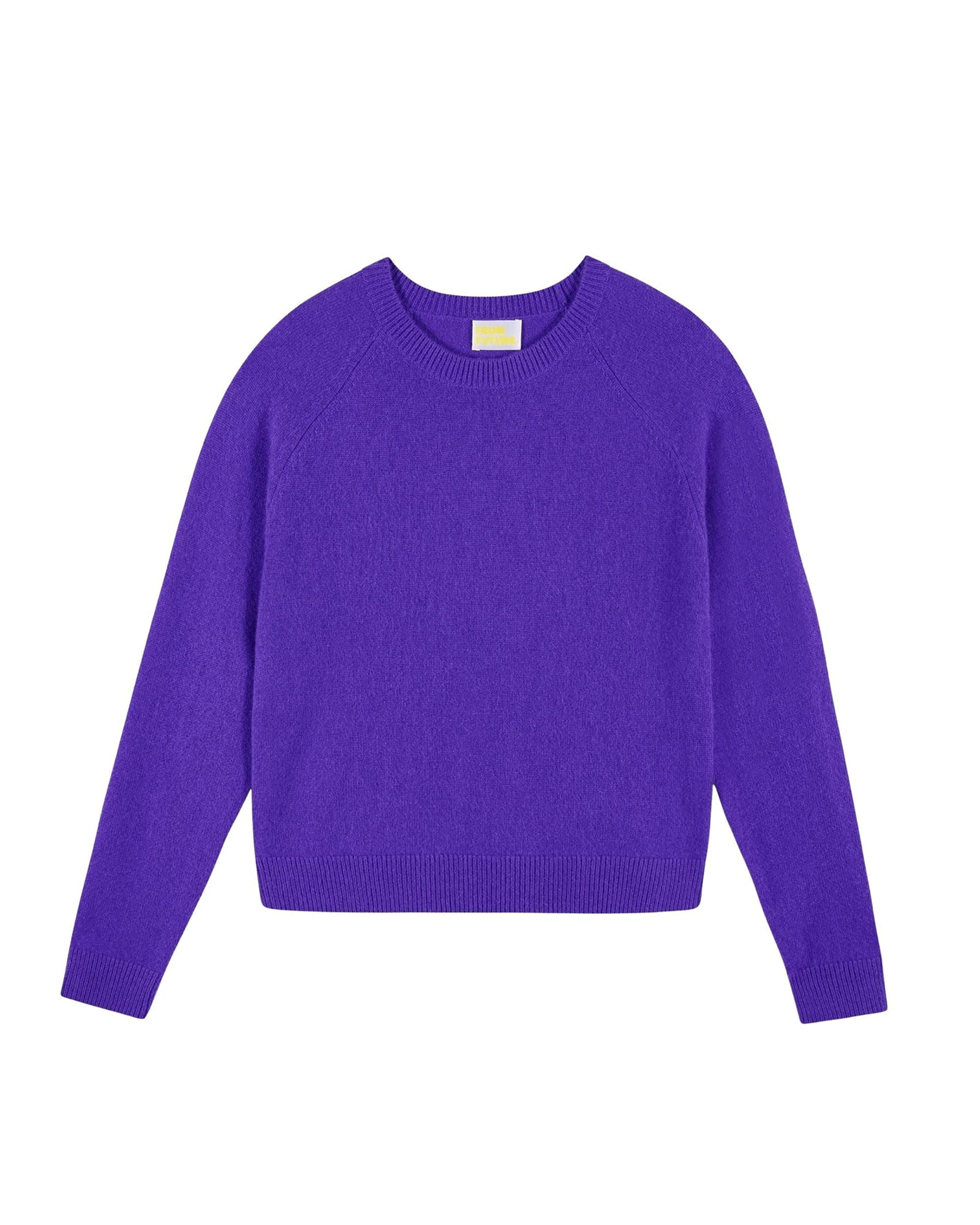 Pull à col rond en cachemire - Pop Purple