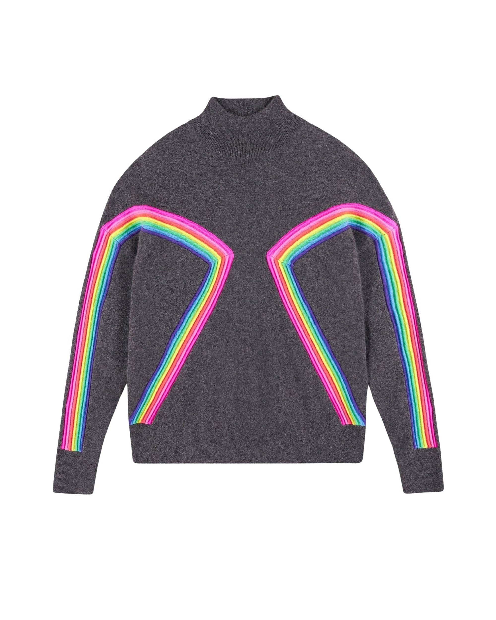 Pull à col rond en cachemire - Anthracite