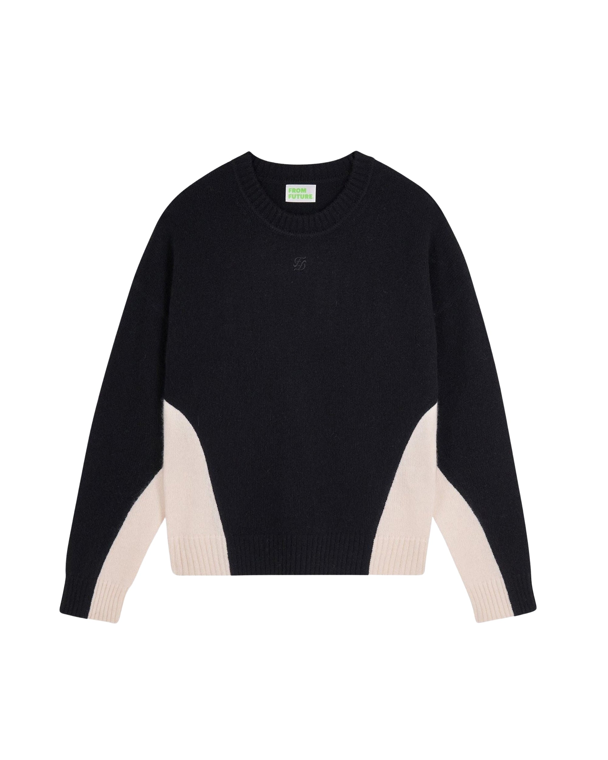 Pull à col rond en cachemire - Noir