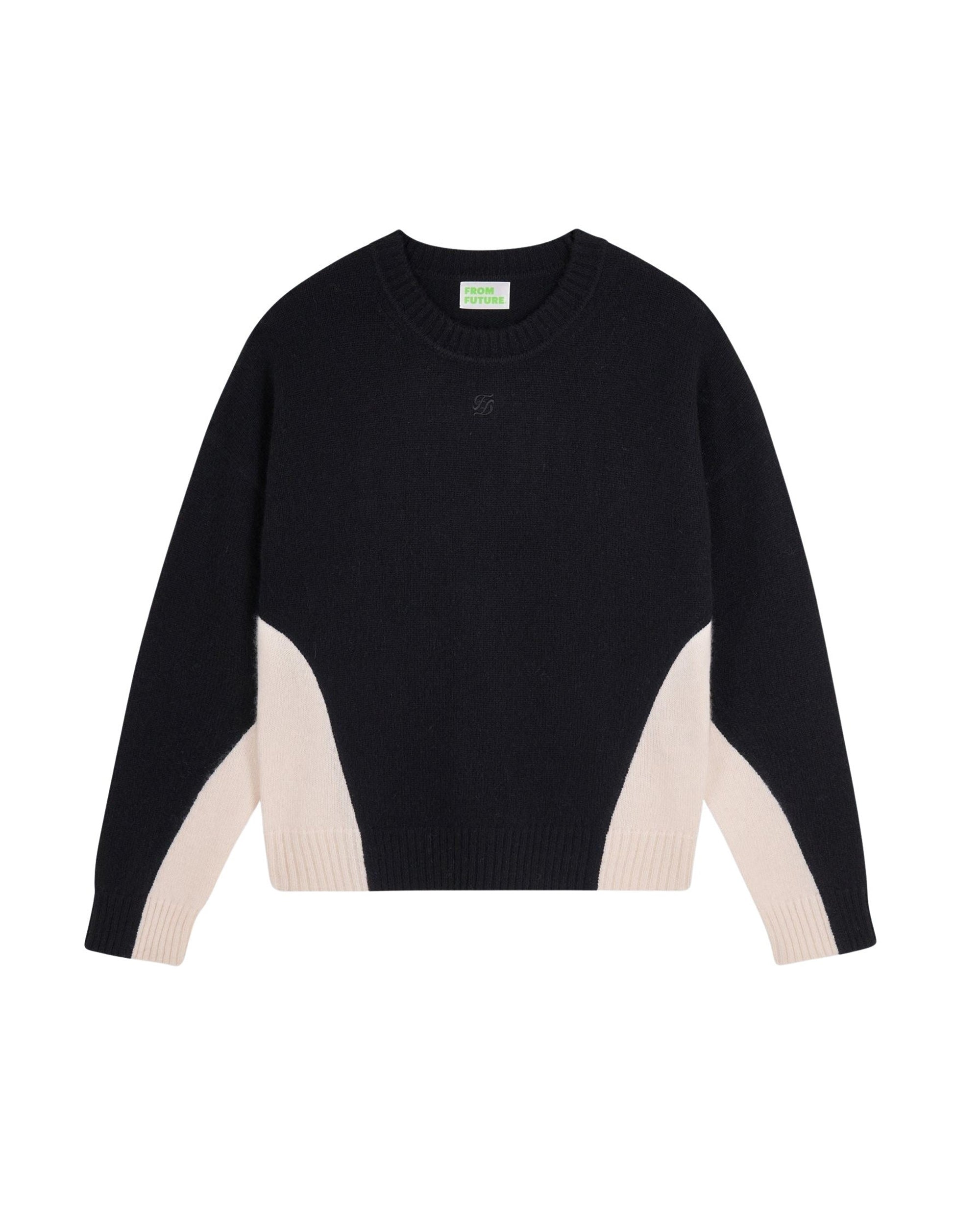 NOIR / DJV / QTY : 8 / Pull Col Rond - Noir