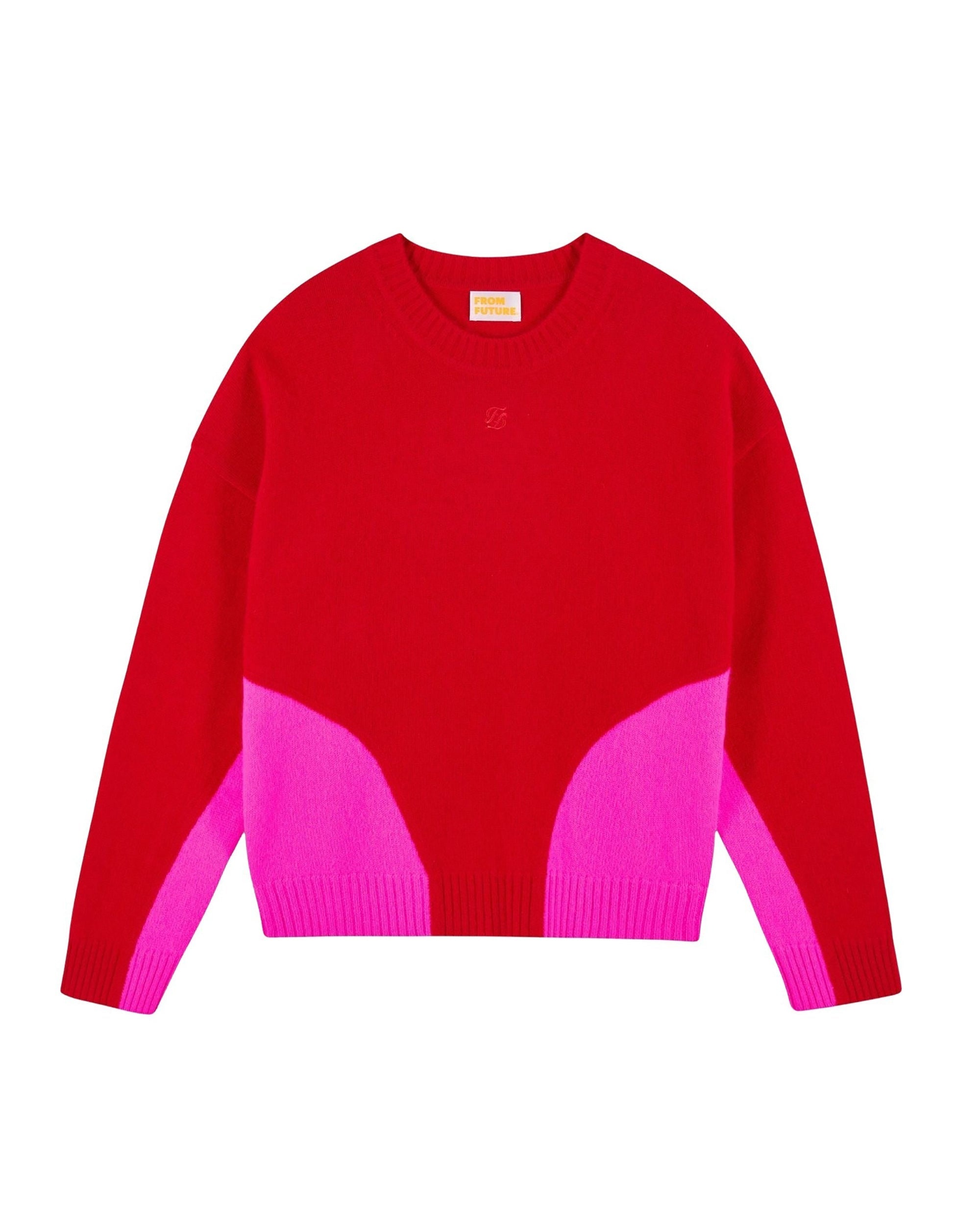 ZZ HORS LIGNE Pull col rond en cachemire - Hot Red