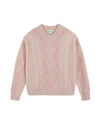 BEIGE / DJV / QTY : 26 / Pull Col Rond - Beige