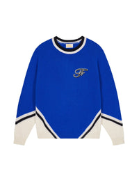 Pull à col rond en cachemire - Pop Blue