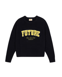 NOIR / DJV / QTY : 0 / Pull Col Rond Future - Noir