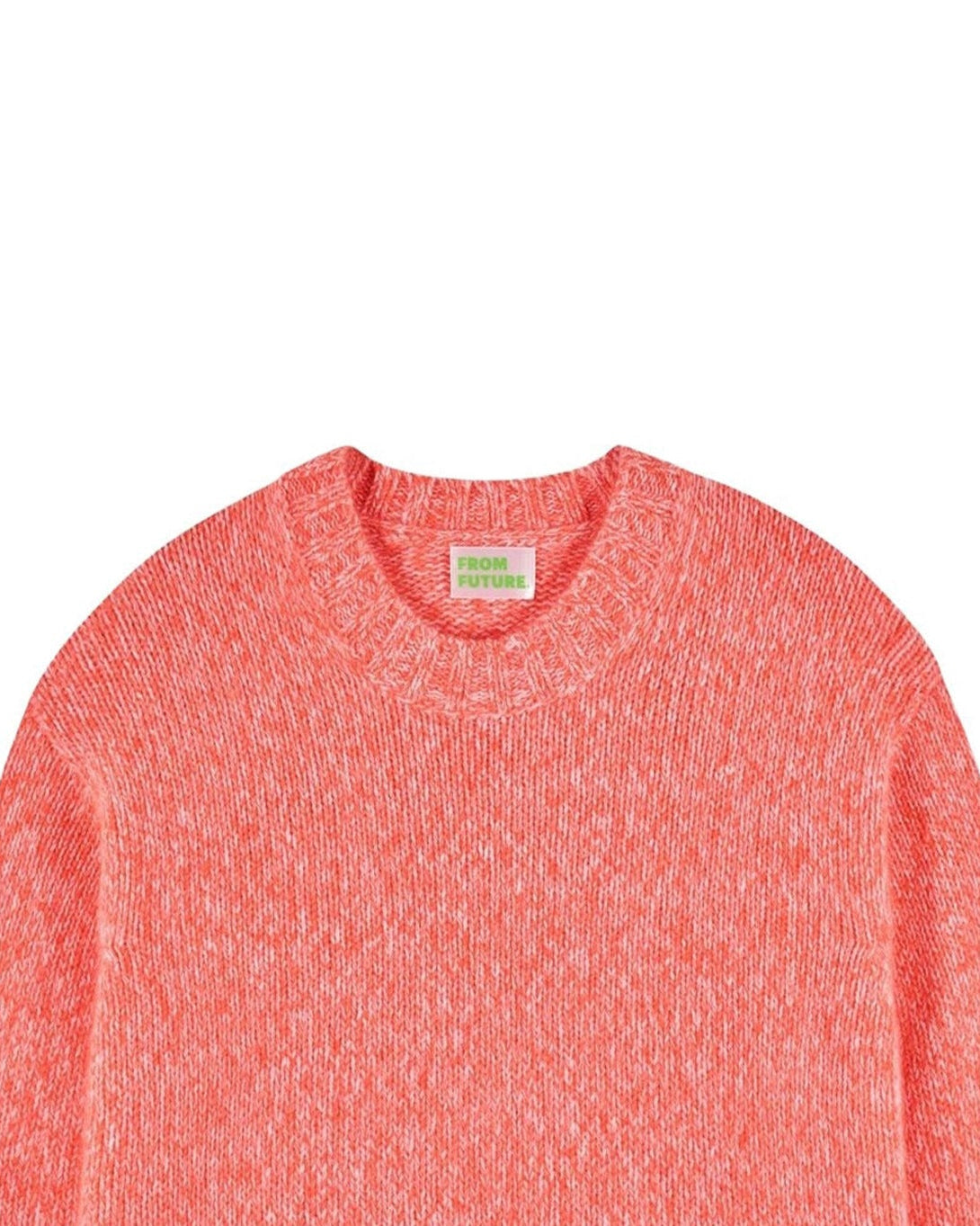 UTOPIC ORANGE MOULINE / DJV / QTY : 28 / Pull Col Rond - Utopic Orange Mouline