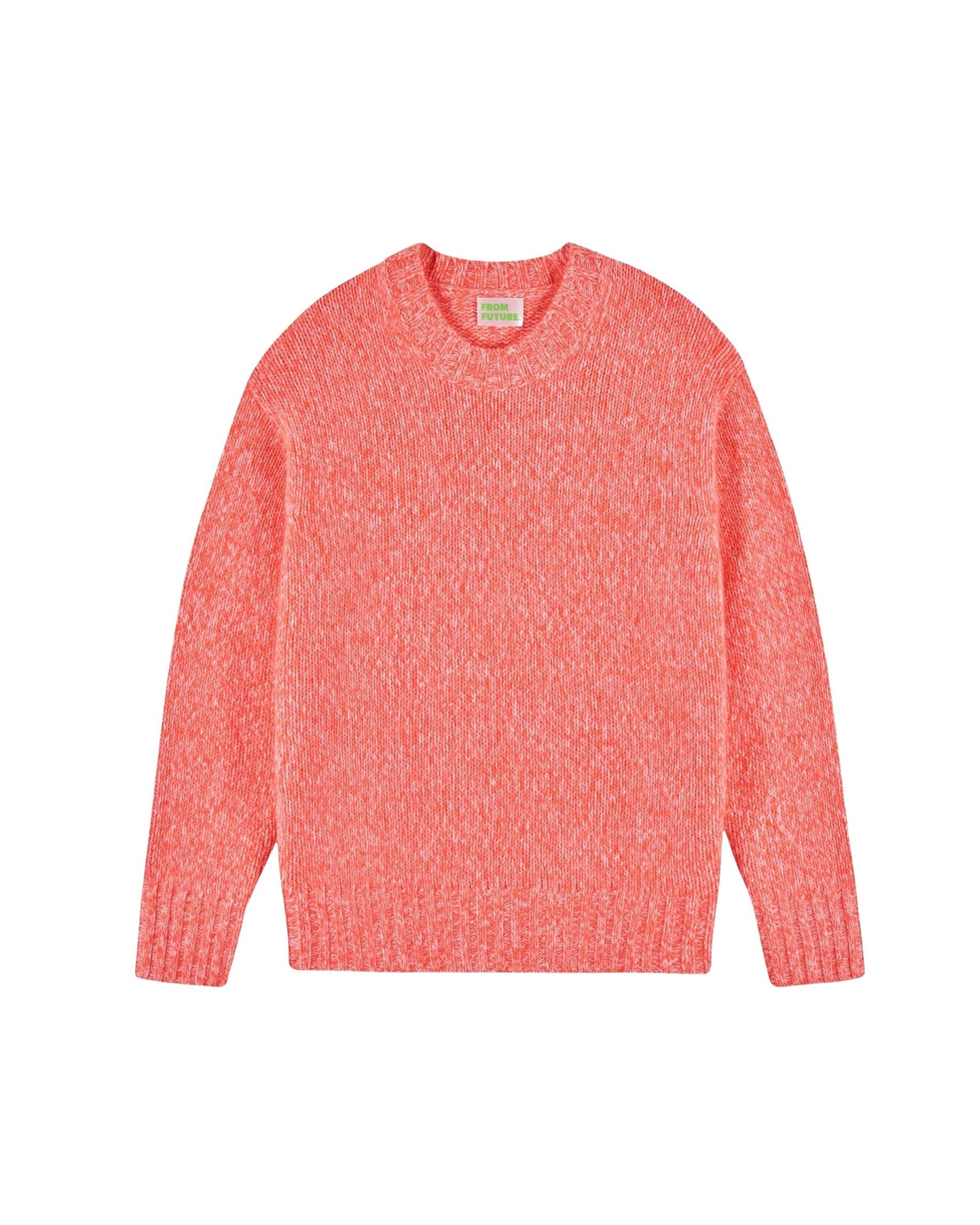 UTOPIC ORANGE MOULINE / DJV / QTY : 28 / Pull Col Rond - Utopic Orange Mouline