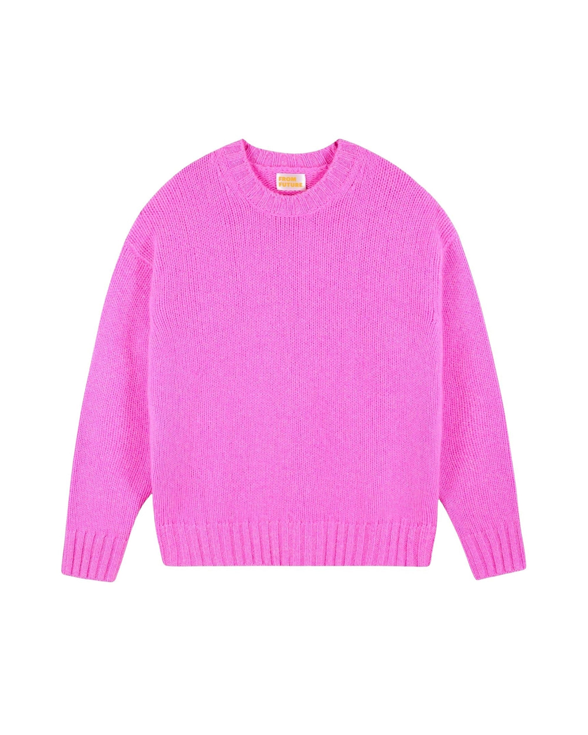 PINK MOULINE / DJV / QTY : 0 / Pull Col Rond - Pink Mouline