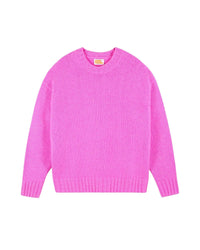 ZZ HORS LIGNE Pull col rond en cachemire - Pink Mouline