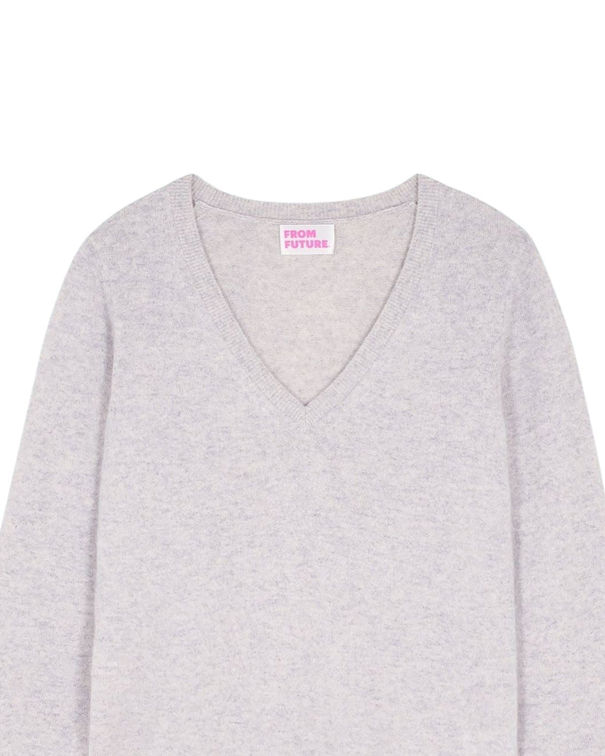 GRIS CHINE CLAIR / DJV / QTY : 2 / Pull Col V Basique - Gris Chine Clair