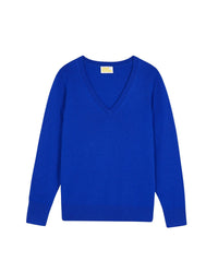 POP BLUE / DJV / QTY : 0 / Pull Col V Basique - Pop Blue