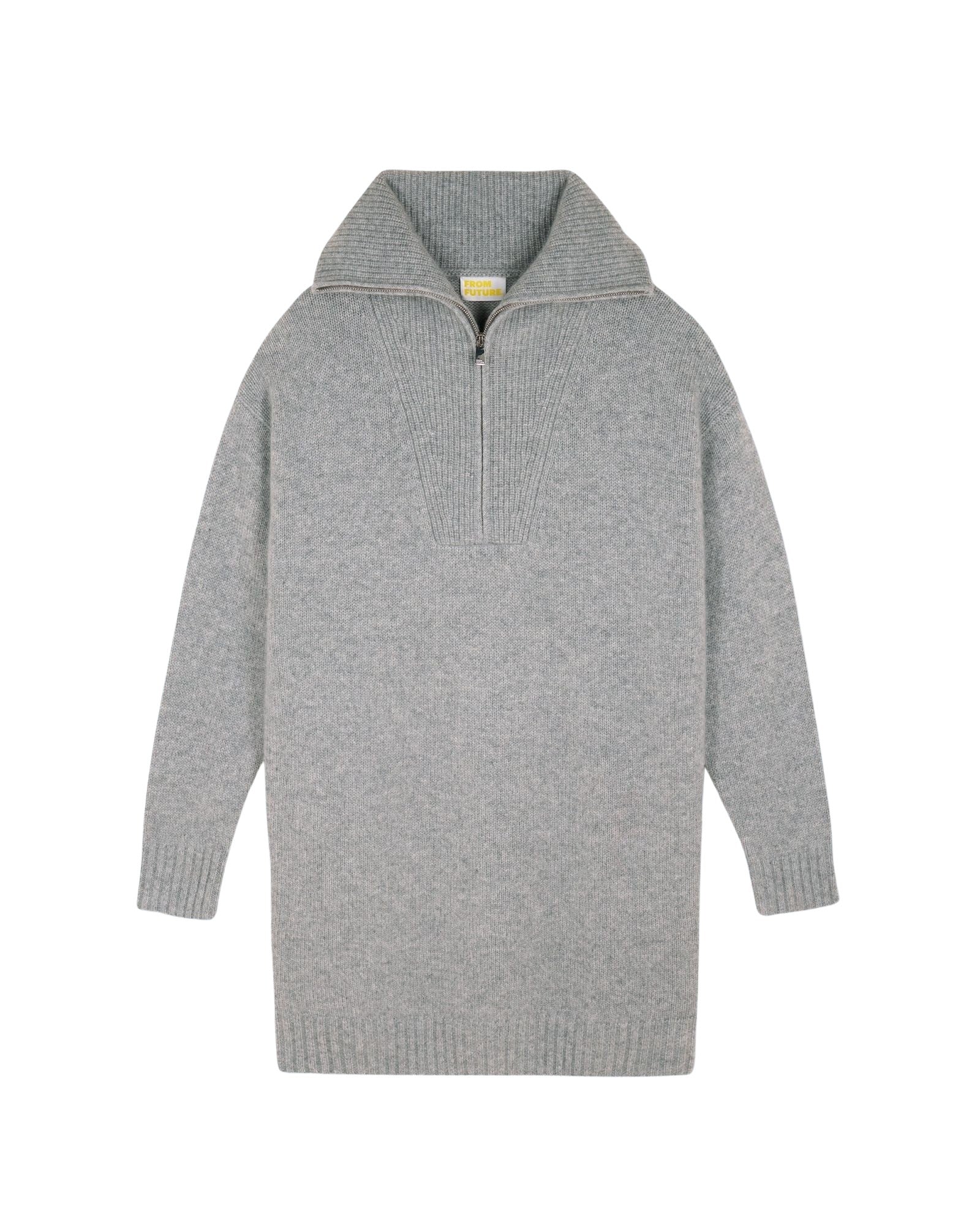 GRIS CHINE FONCE / DJV / QTY : 12 / Robe Courte Manche Longue - Gris Chine Fonce