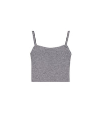 Second-skin cashmere camisole - Dark Mottled Grey