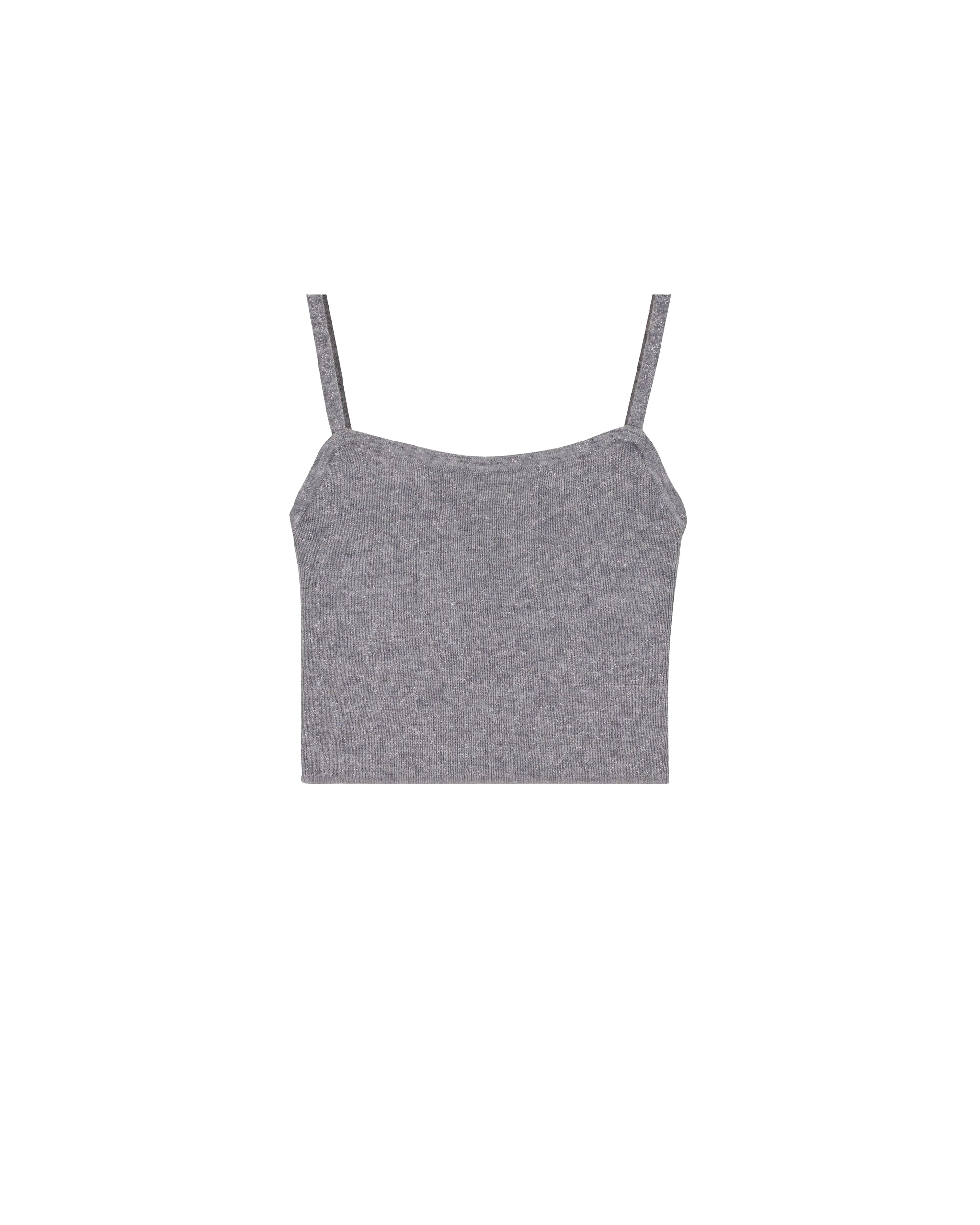 Second-skin cashmere camisole - Dark Mottled Grey