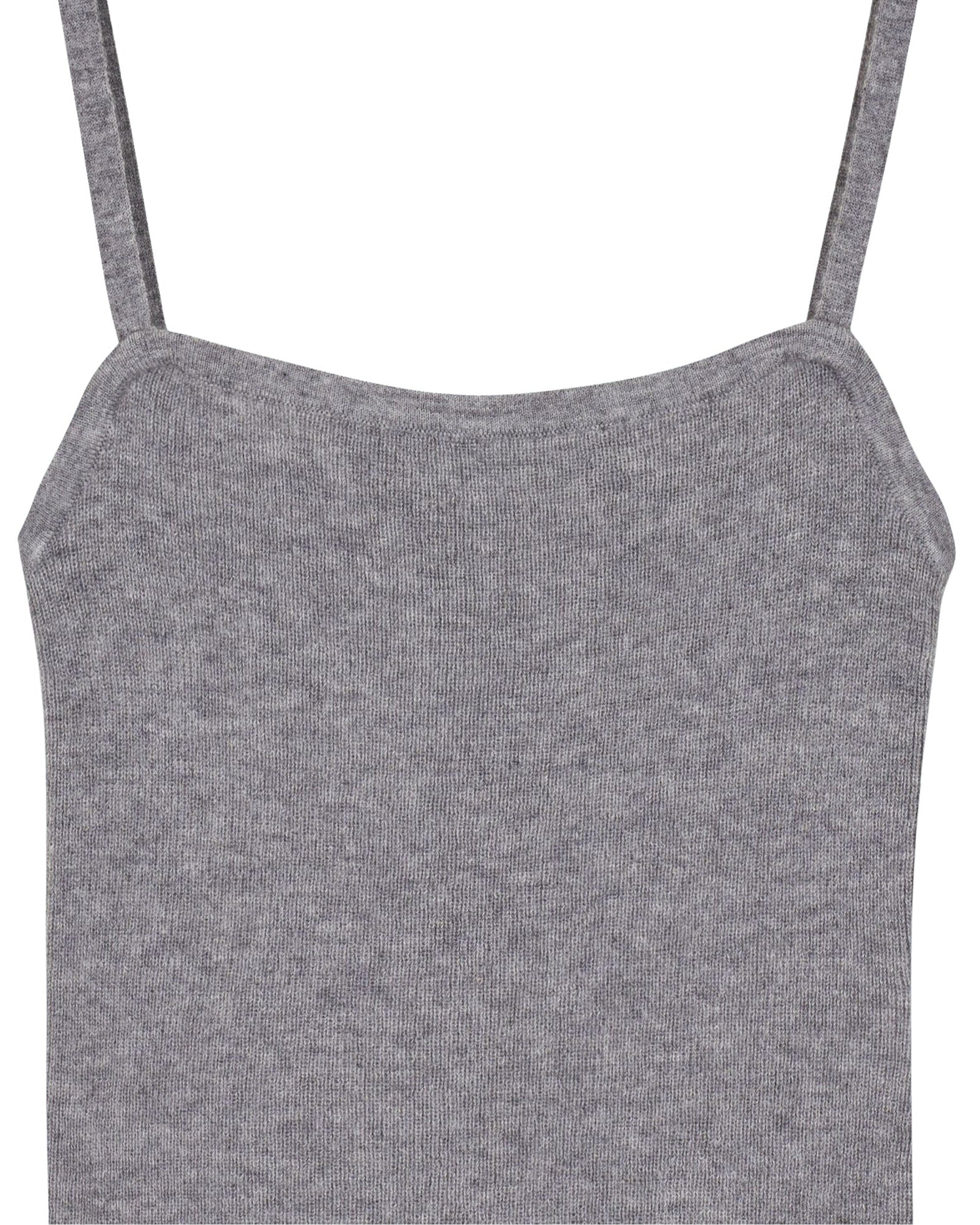 GRIS CHINE FONCE / DJV / QTY : 2 / Top Bretelle Seconde Peau - Gris Chine Fonce