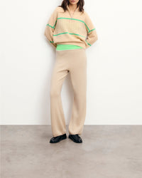 Pull à col camionneur en cachemire - Light Beige