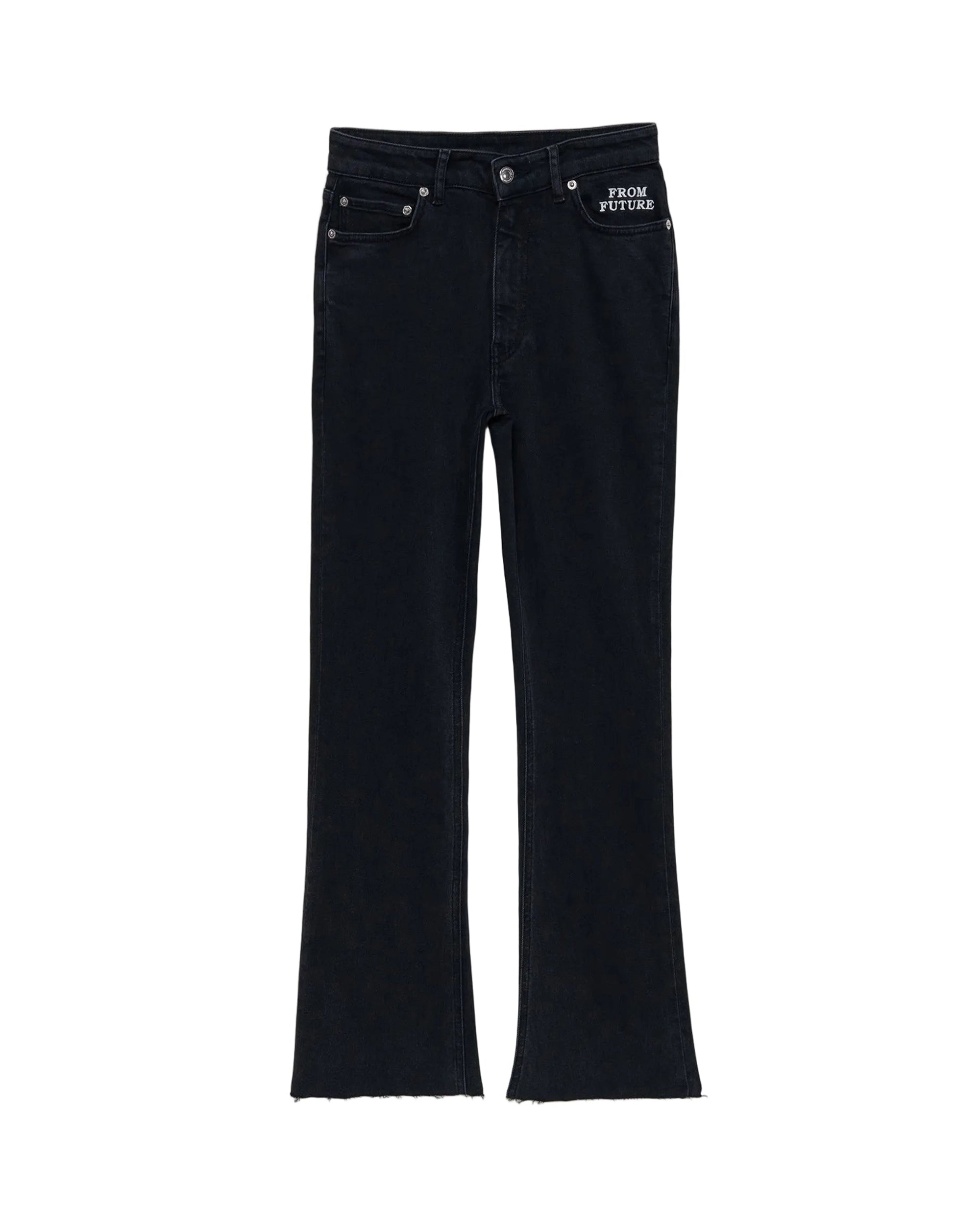 Jude bootcut trousers in denim - Black