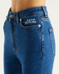 Pantalon bootcut Jude en denim - Bleu Foncé