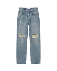 Pantalon droit Jonah en denim - Bleu Clair
