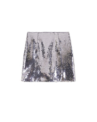 Sequin mini skirt - Silver