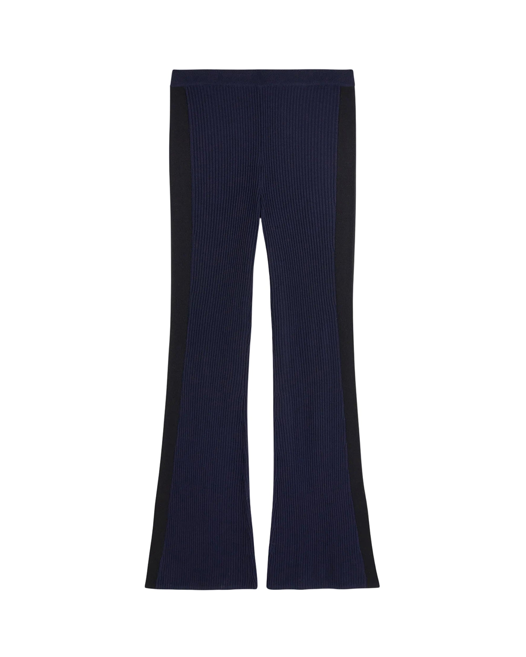 Pantalon flare en laine - Navy