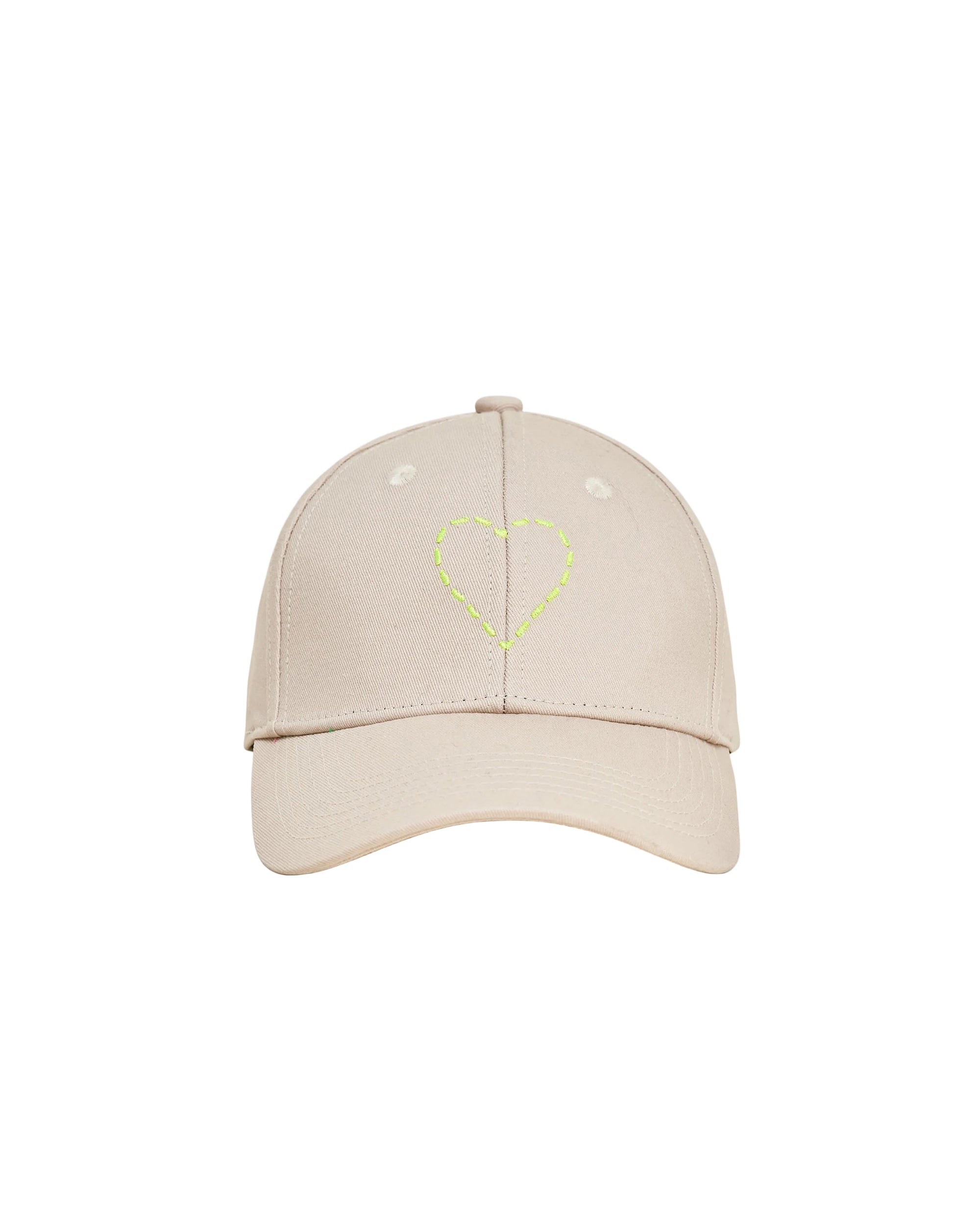 Casquette à visière courbée Coeur - Sable