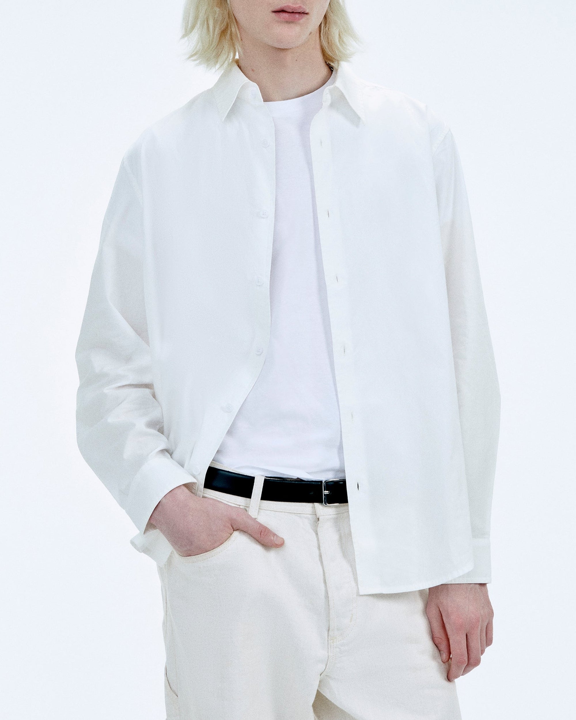 Long-sleeved shirt - White