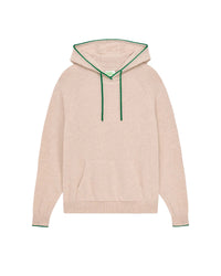 Hoodie oversize en cachemire - Beige Chiné