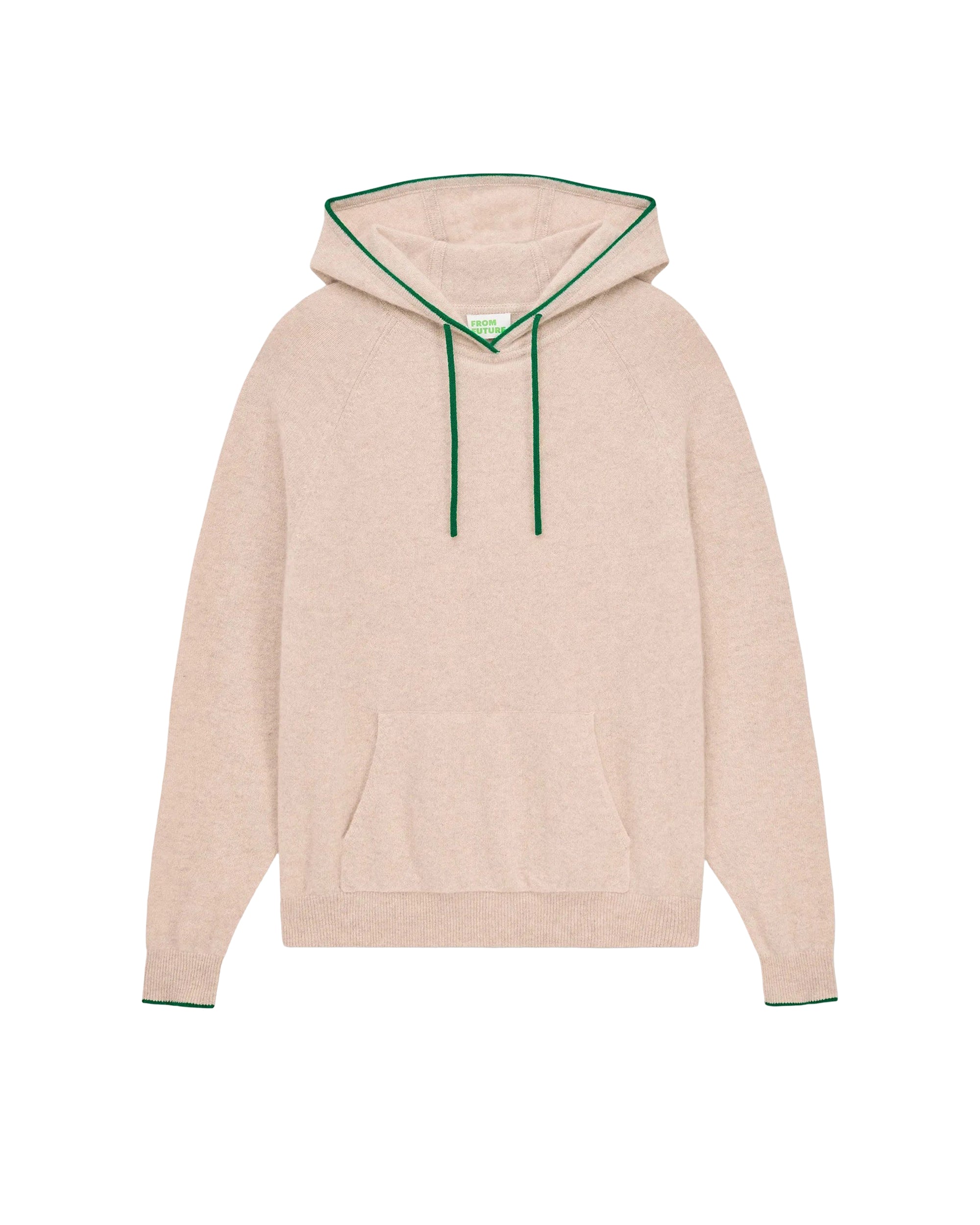 Hoodie oversize en cachemire - Beige Chiné