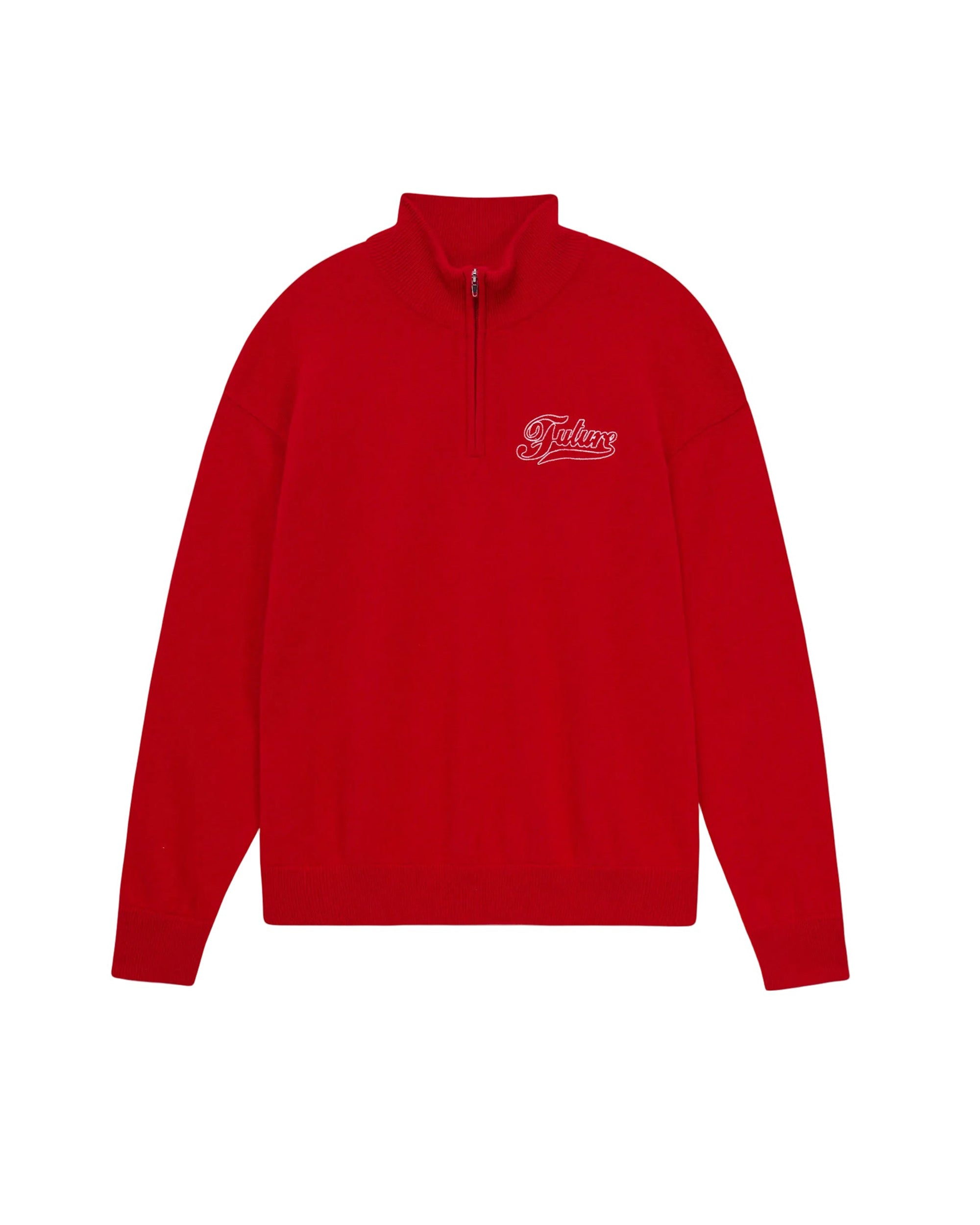Pull à col camionneur en cachemire - Perfect Red