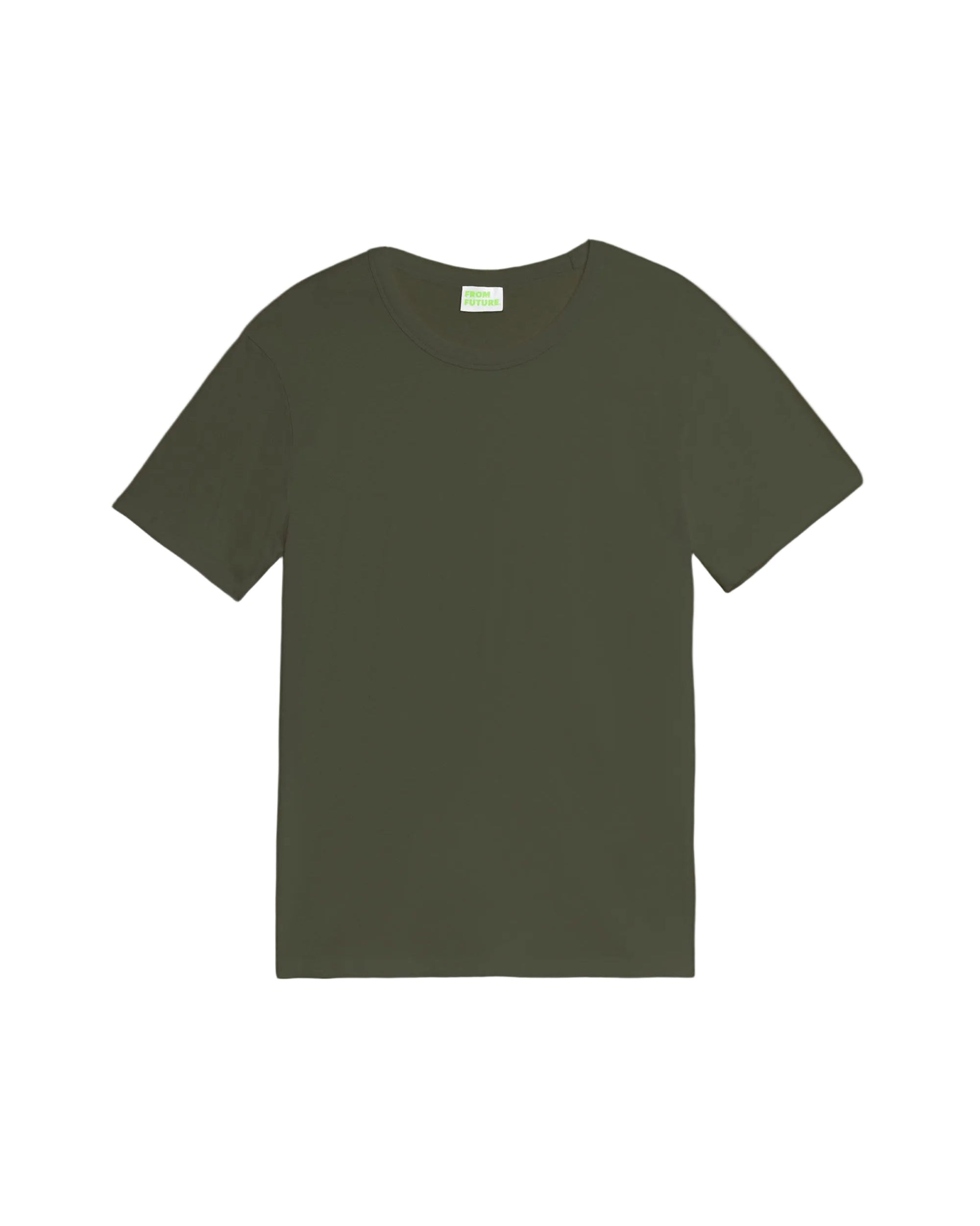 T-shirt à col rond - Kaki