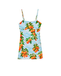 Robe courte à bretelles Billie - Orange Sky