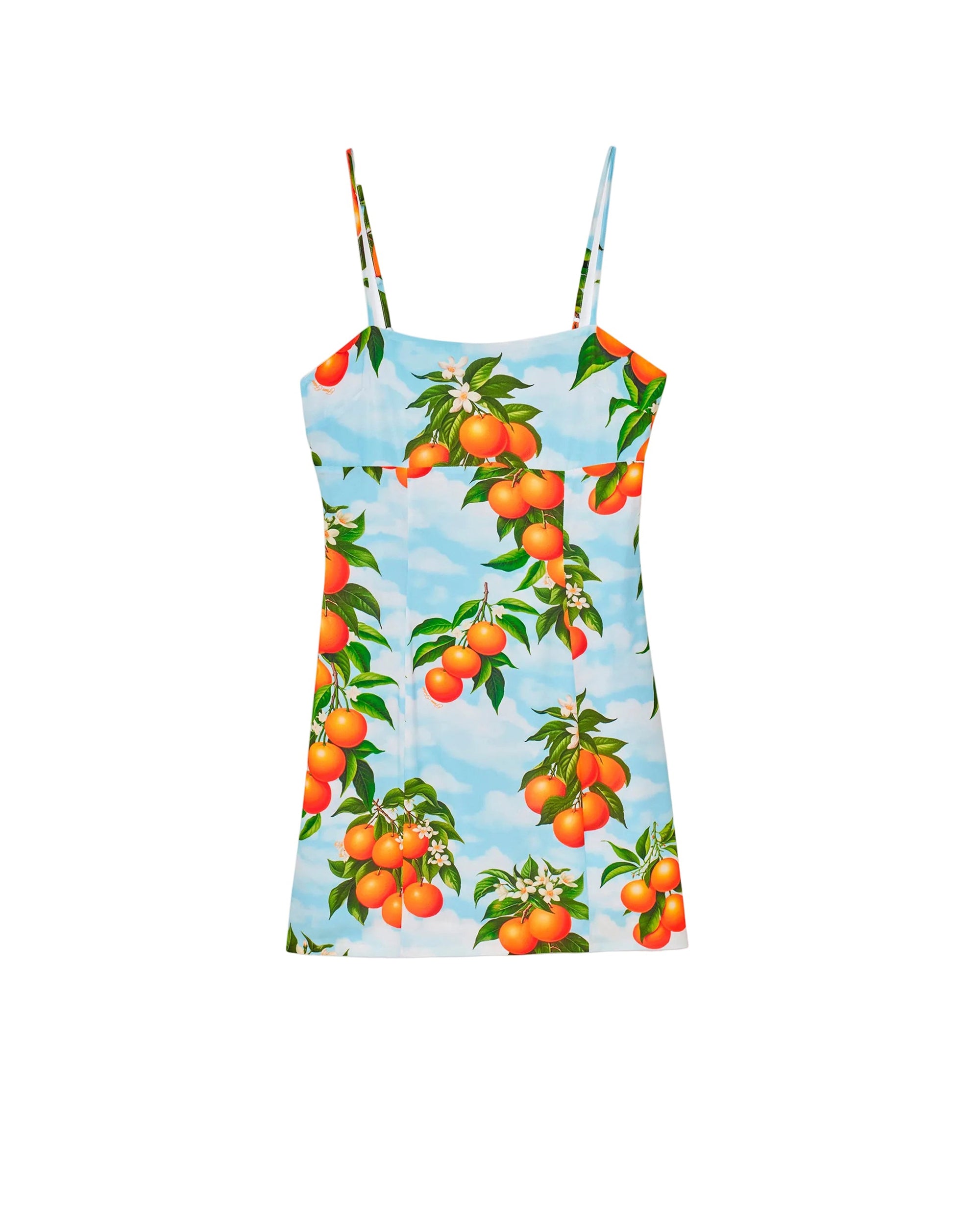 Robe courte à bretelles Billie - Orange Sky