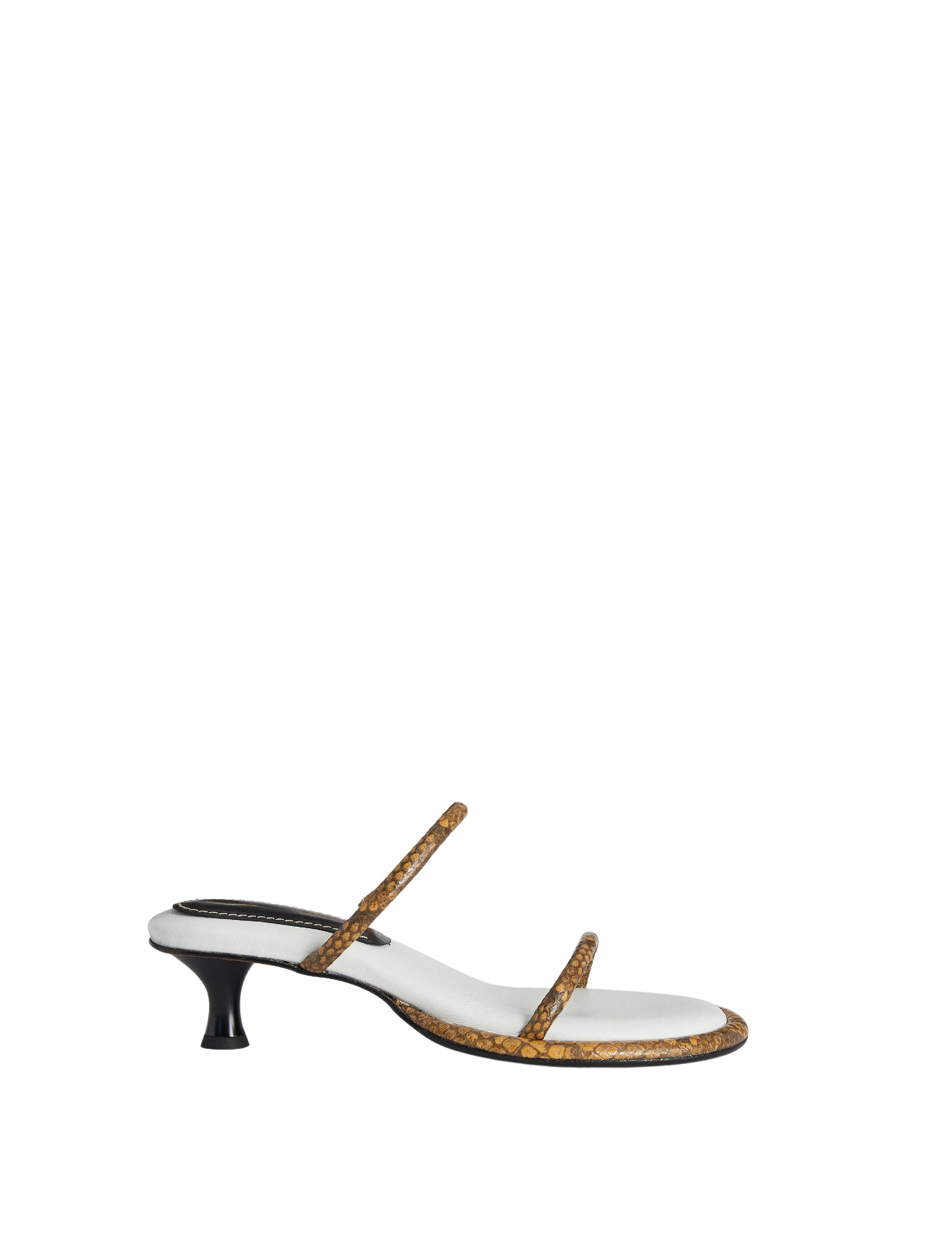Sandales Pipe 40 en cuir - Natural Phyton