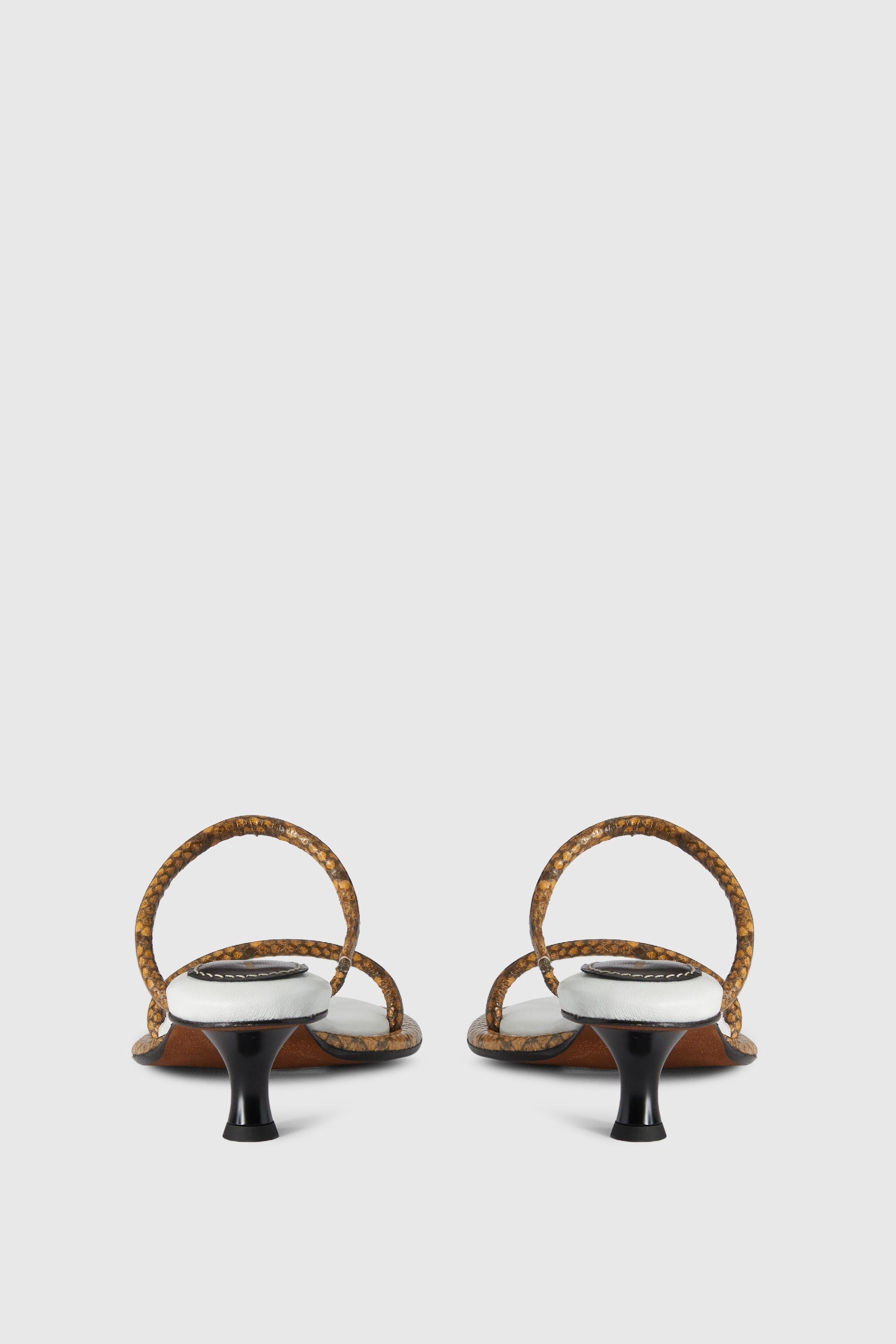 Sandales Pipe 40 en cuir - Natural Phyton