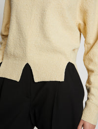 Pull bouclette en soie - Cream
