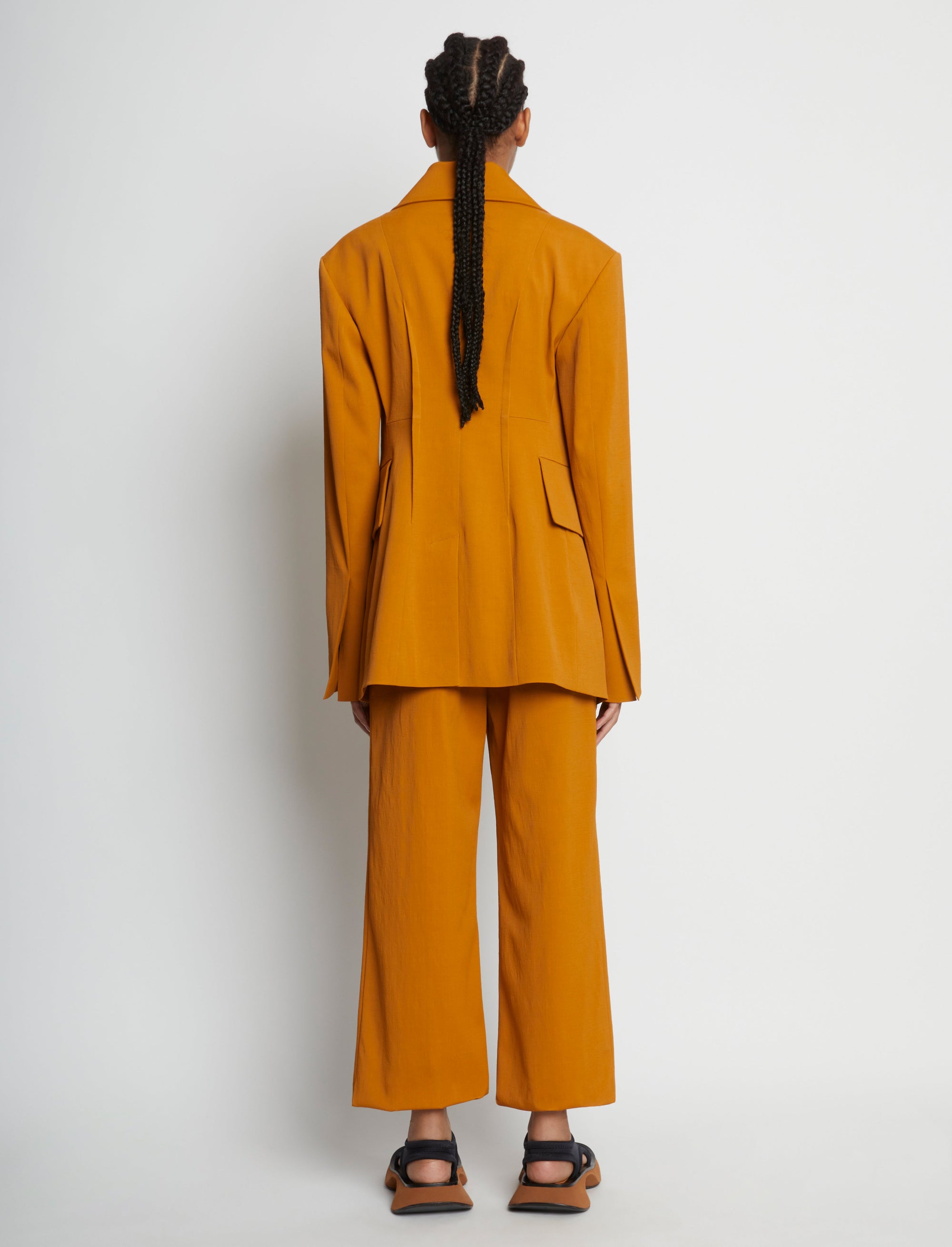 Blazer structuré et croisé - Caramel