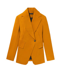Blazer structuré et croisé - Caramel