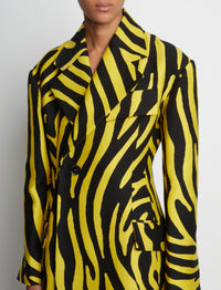 Manteau structuré en jacquard - Yellow & Black