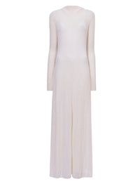 Robe longue en soie - White